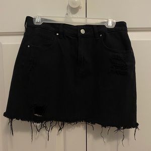 PacSun Black Denim Skirt